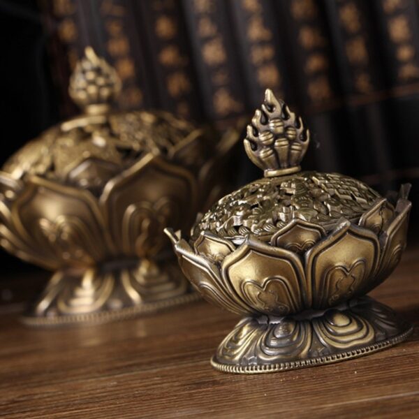 Lotus Shaped Incense Burner - Image 4