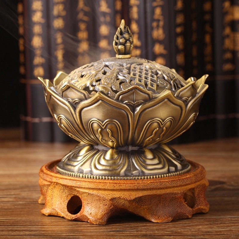 Lotus Shaped Incense Burner